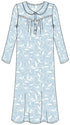 Marlon 'Pretty Floral' Wincey on Pastel 40" Inch Length Nightdress MA45754